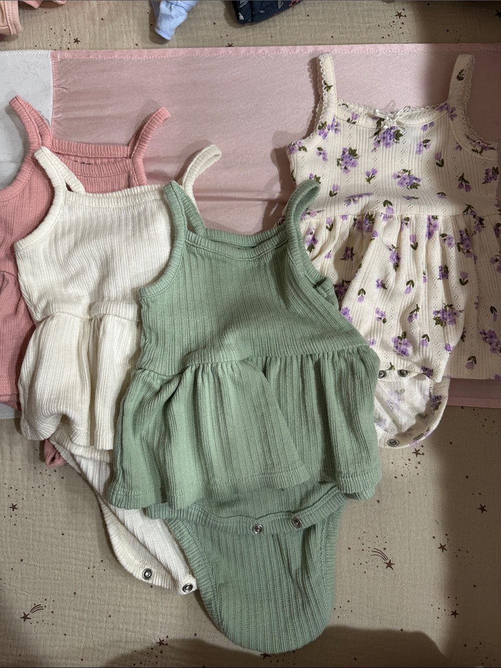 3 Gerber Ribbed Baby Dress Bodysuit 1 Old Navy Ribbed Dress